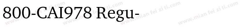800-CAI978 Regu字体转换